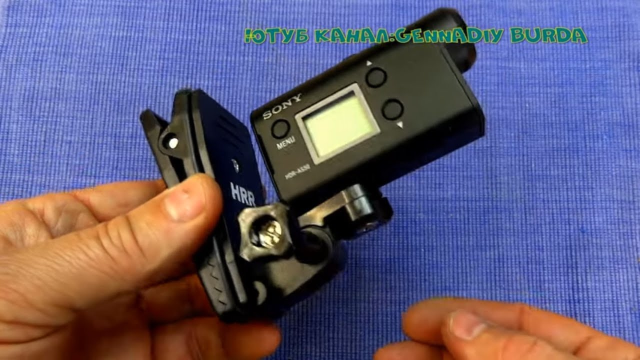 Прищепка для Sony HDR-AS50. Присоска, поплавок для камеры.