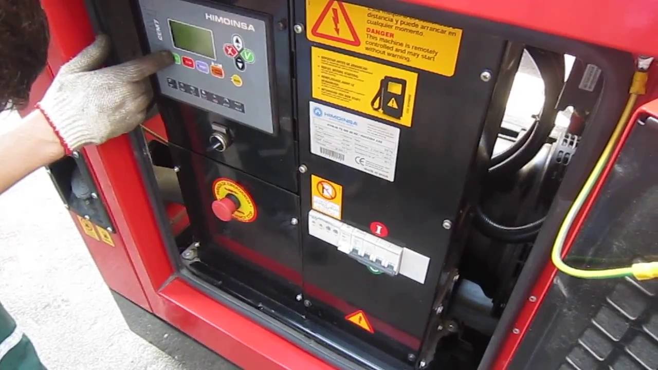 Панель управления дизельгенератора Himonsa 20 кВА (запуск)