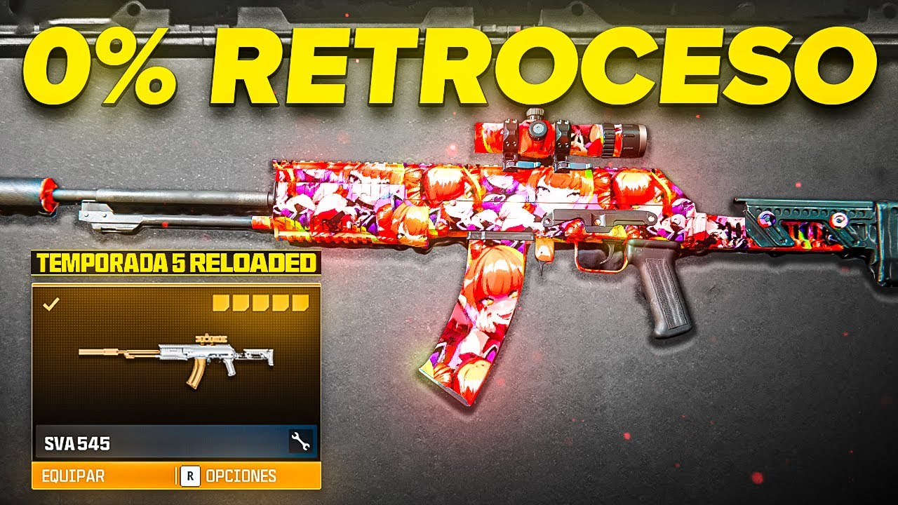 El ARMA con MENOS RETROCESO de WARZONE!😍​​​| ​la MEJOR CLASE de la SVA 545 en WARZONE
