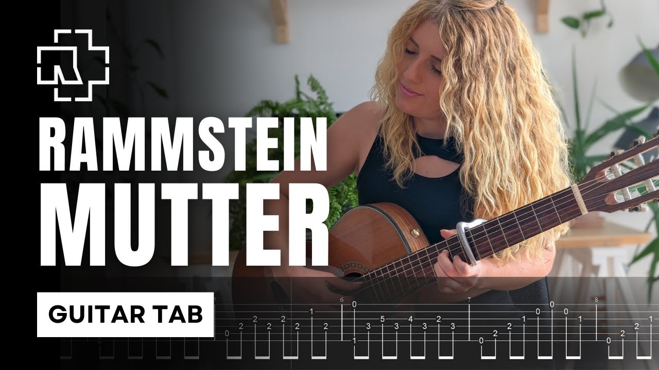 RAMMSTEIN - Mutter | Fingerstyle Guitar Cover with GUITAR TAB