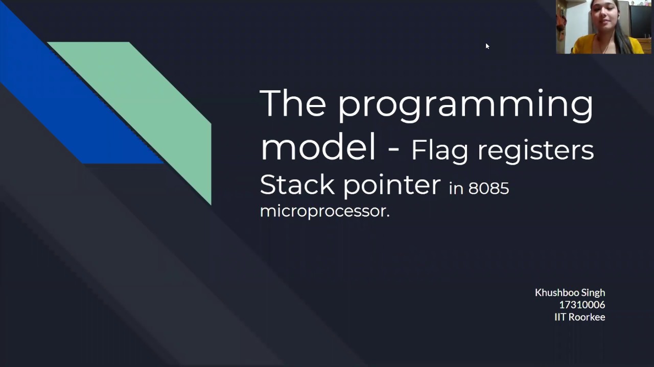 8085 Stack and Flag Registers programming Model