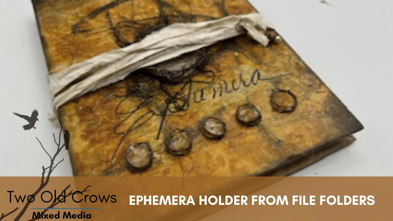 Create an Ephemera Holder from File Folders | DIY Craft Tutorial | 