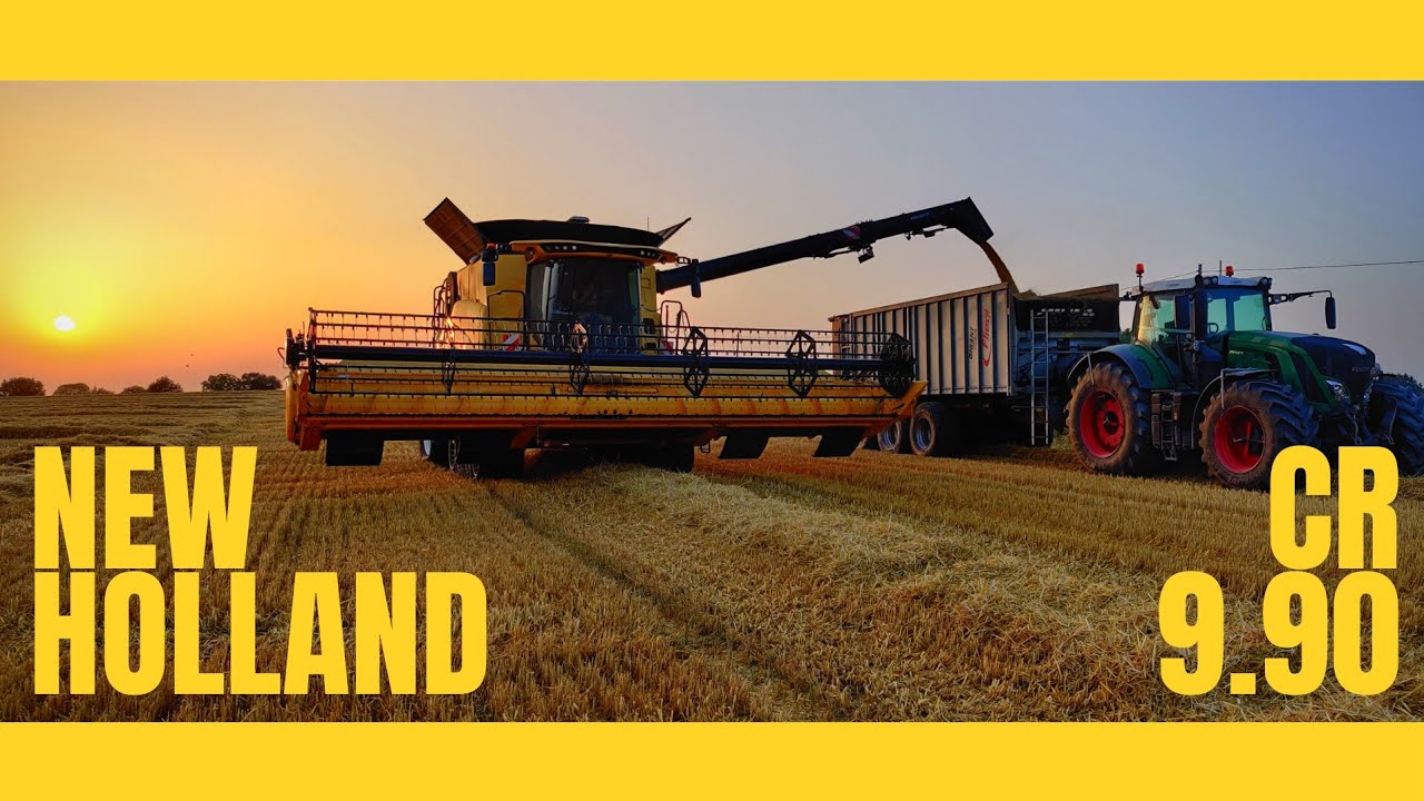 MOISSON 2019/HARVEST 2019   Les premiers hectares pour cette New Holland CR 9.90 a chenilles