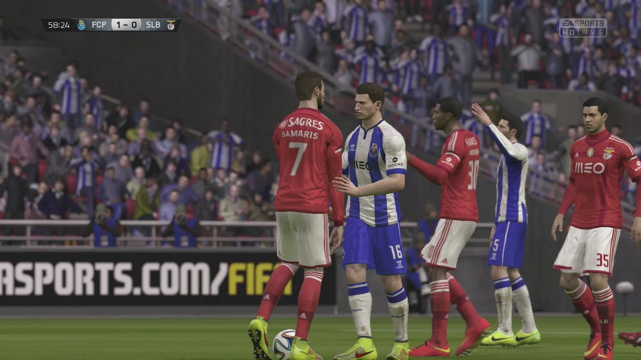 (PS4) FIFA 15 | ФК Порту против Бенфики - Полная версия игрового процесса на консолях нового поко...