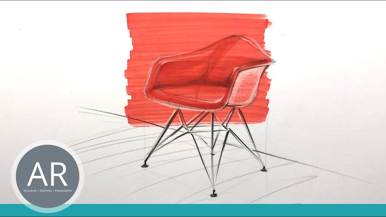 Zeichnen lernen wie ein Designer. Möbeldesign. Möbelskizze. Mappenvorbereitungskurs Innenarchitektur
