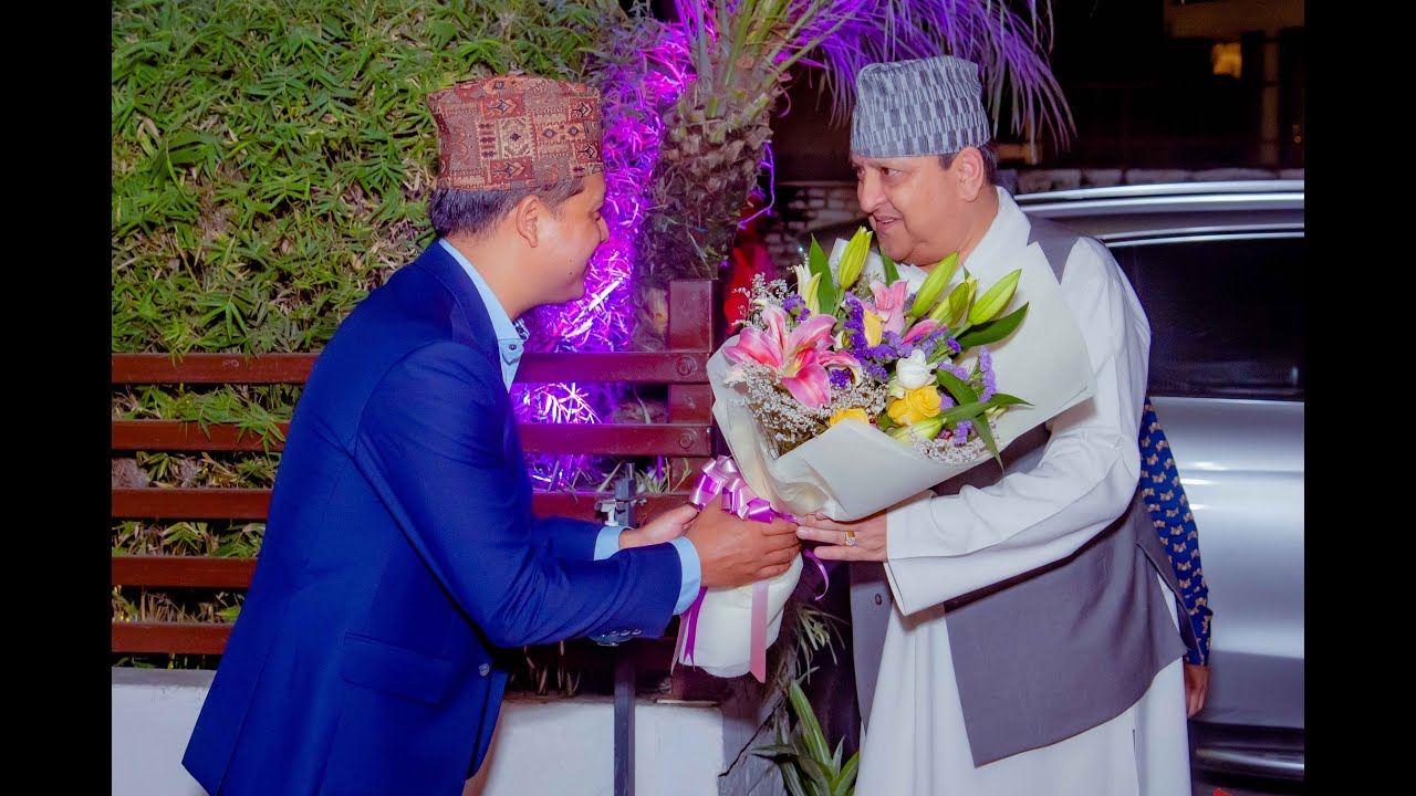 With His Majesty King Gyanendra Bir Bikram Shah