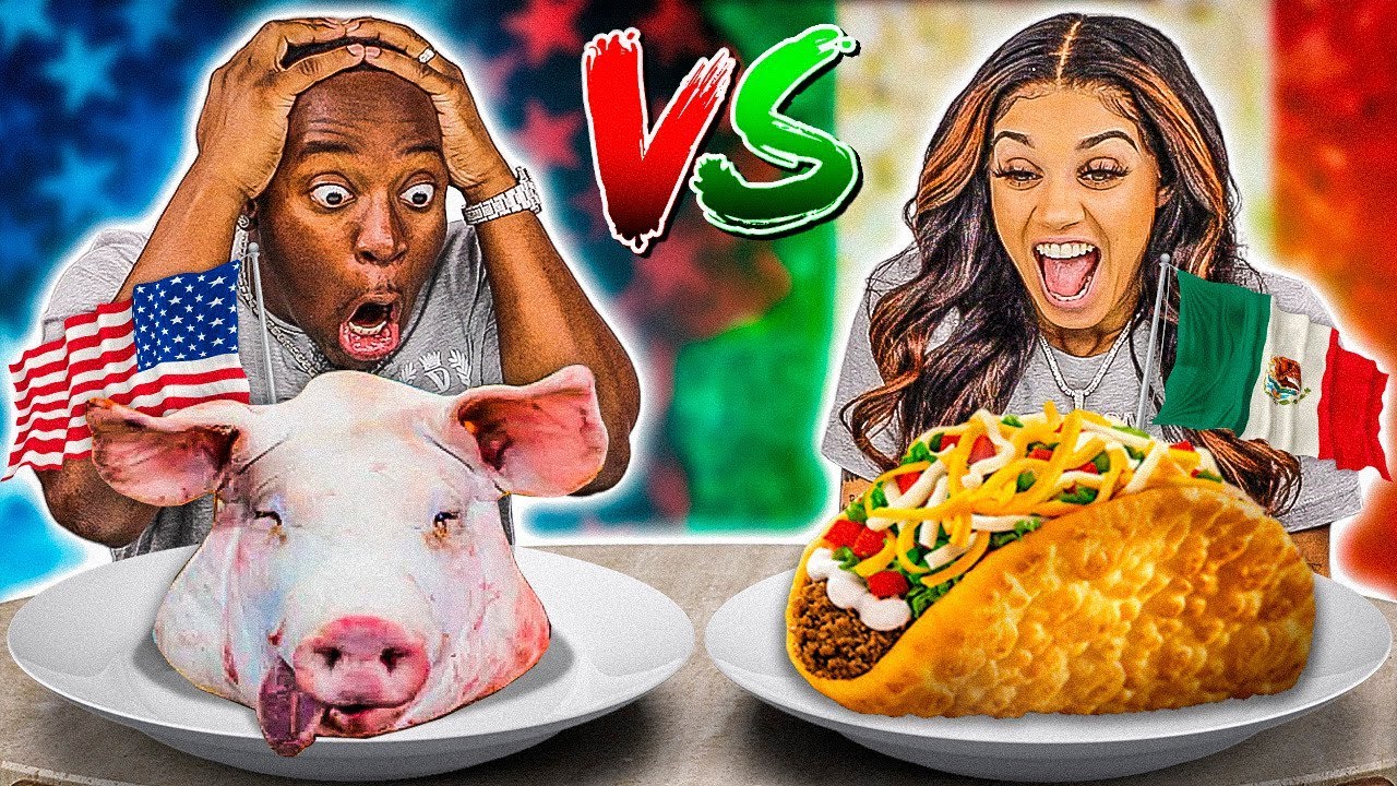 AMERICAN VS MEXICAN FOOD CHALLENGE