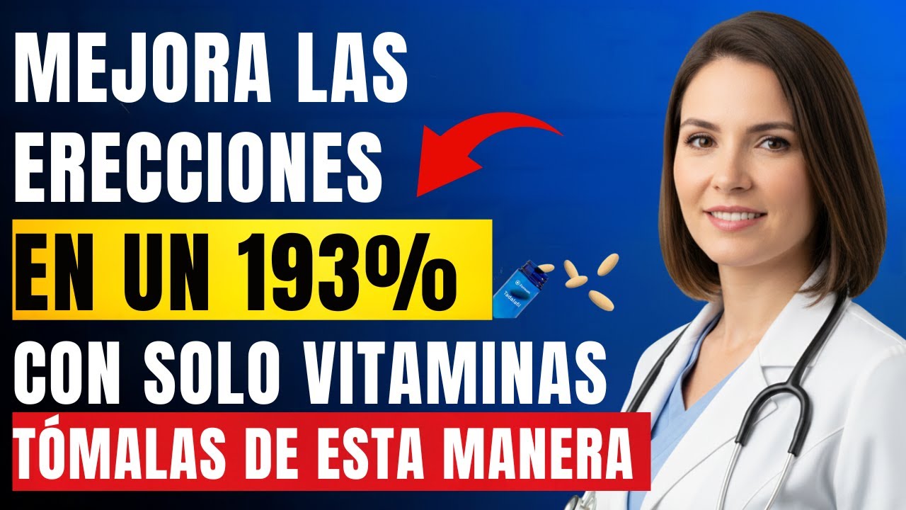 URÓLOGO REVELA: 3 Vitaminas para Erecciones Fuertes ¡Tómalas Así y Funciona Rápido!