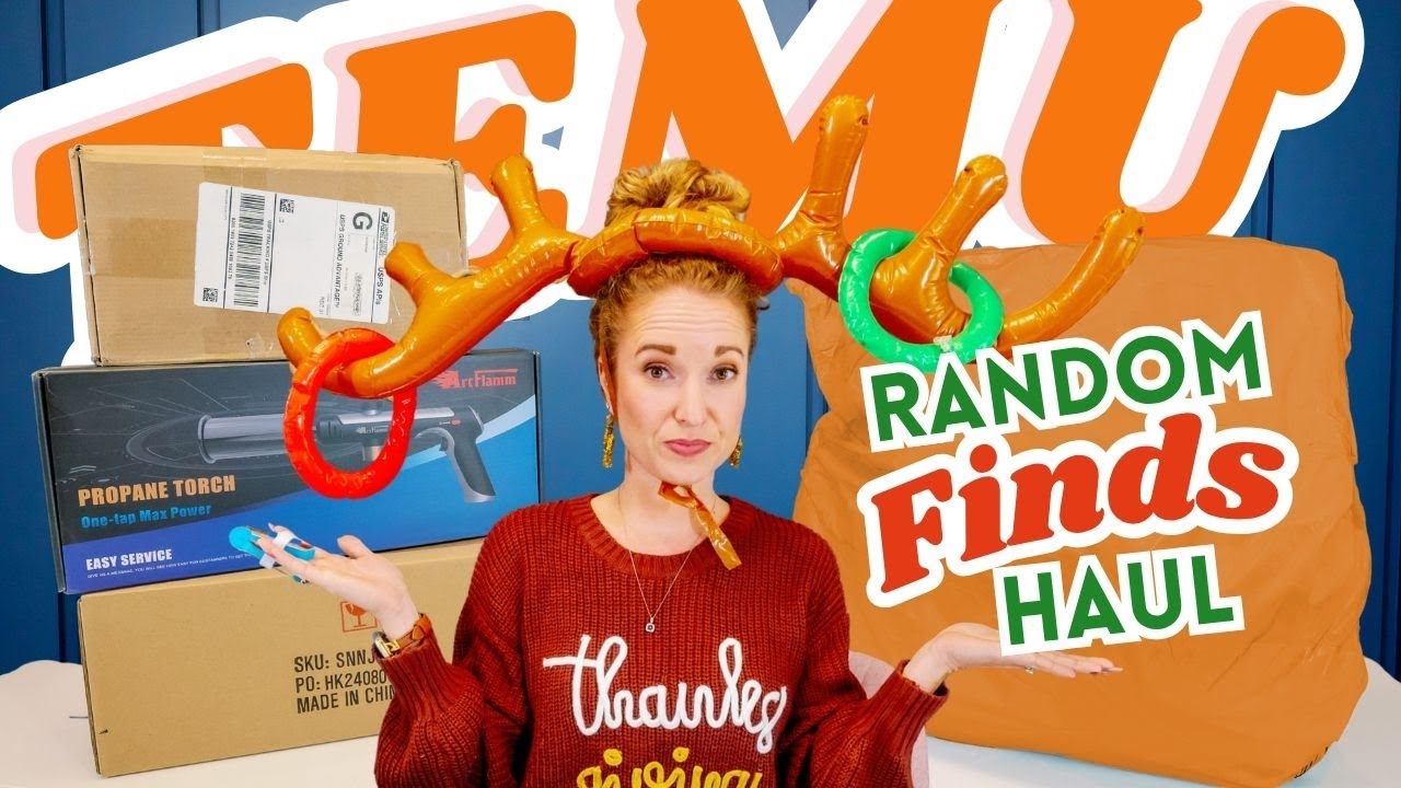 Huge TEMU Haul | Thanksgiving, Christmas & a bit of Randomness 🎉