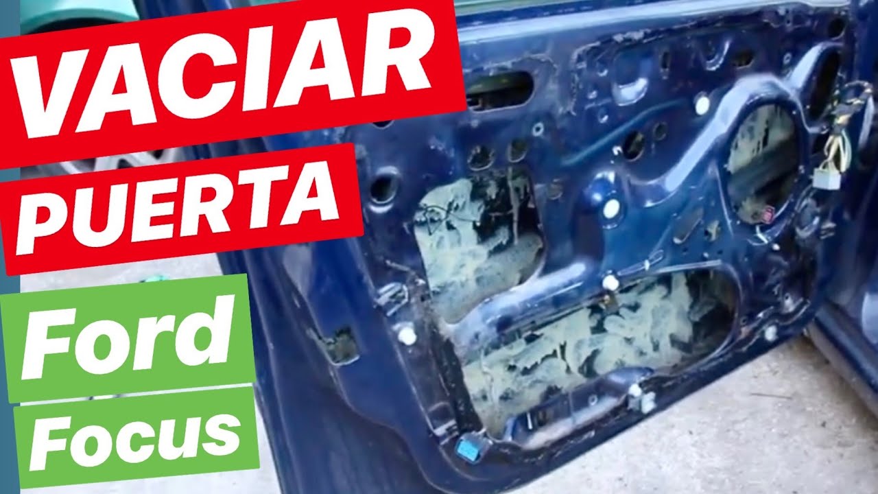 👈🥇DESPIECE DIY - VACIAR PUERTA del piloto FORD FOCUS 1 🚙 - Cómo Quitar elevalunas, bombín, panel