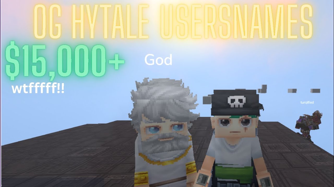 OG HYTALE USERNAMES