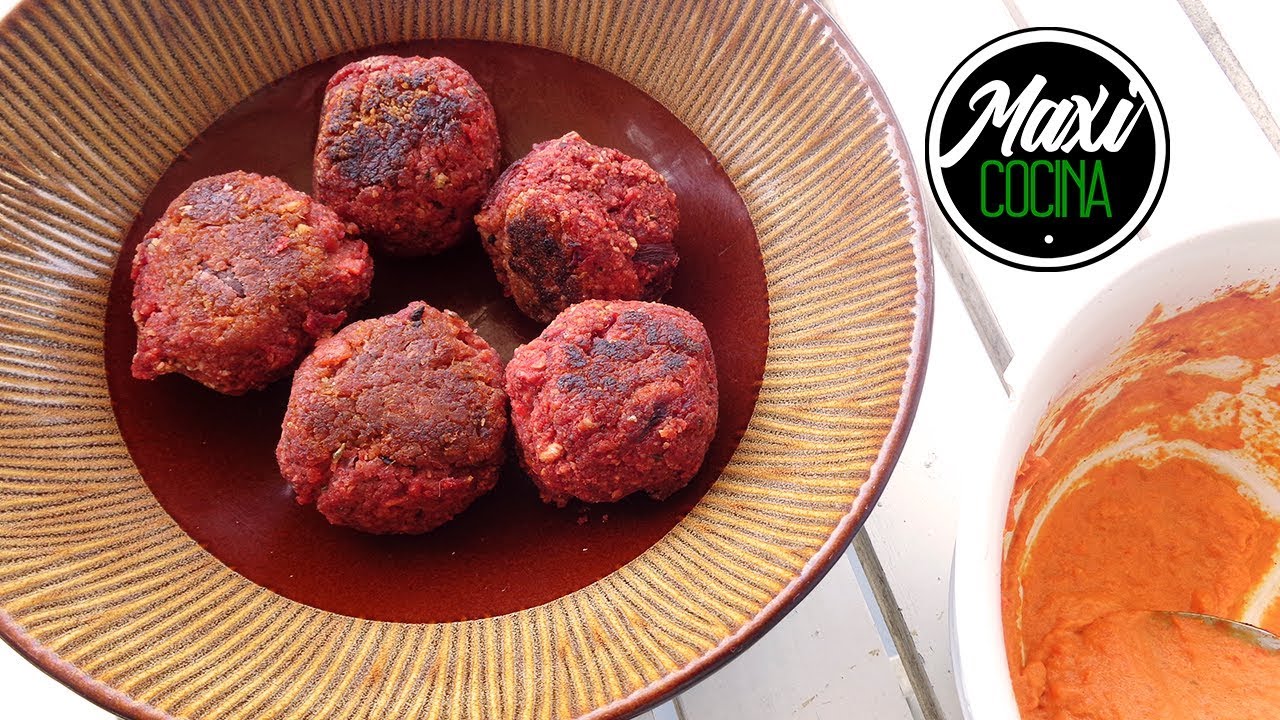 ALBONDIGAS VEGETARIANAS 3 | Remolacha y Queso | Maxi Cocina