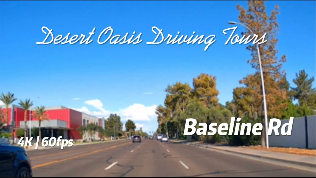 4K Roadscapes: Driving Tour | Arizona | Baseline Road