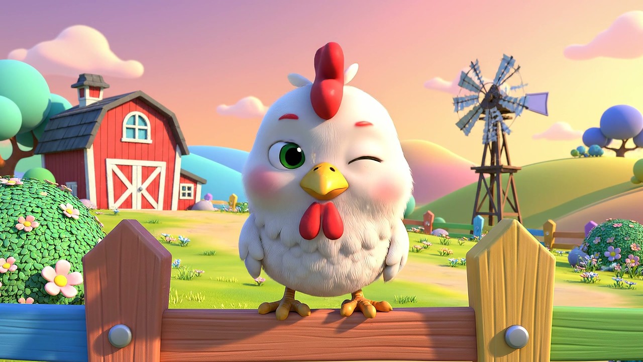 🐓 Cock-a-Doodle-Doo! Sunrise Parade ☀️ Farm Animal Songs & Nursery Rhymes