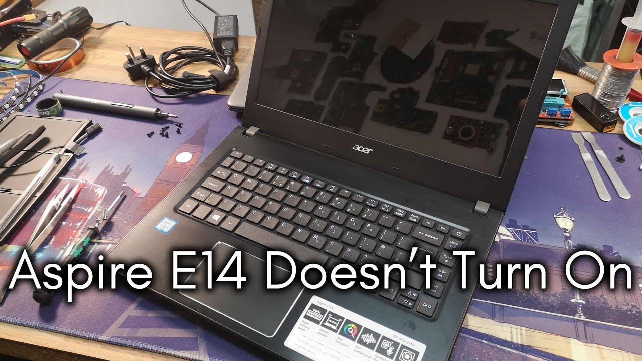 Acer E5 Charge Light But No Power - LFC#237