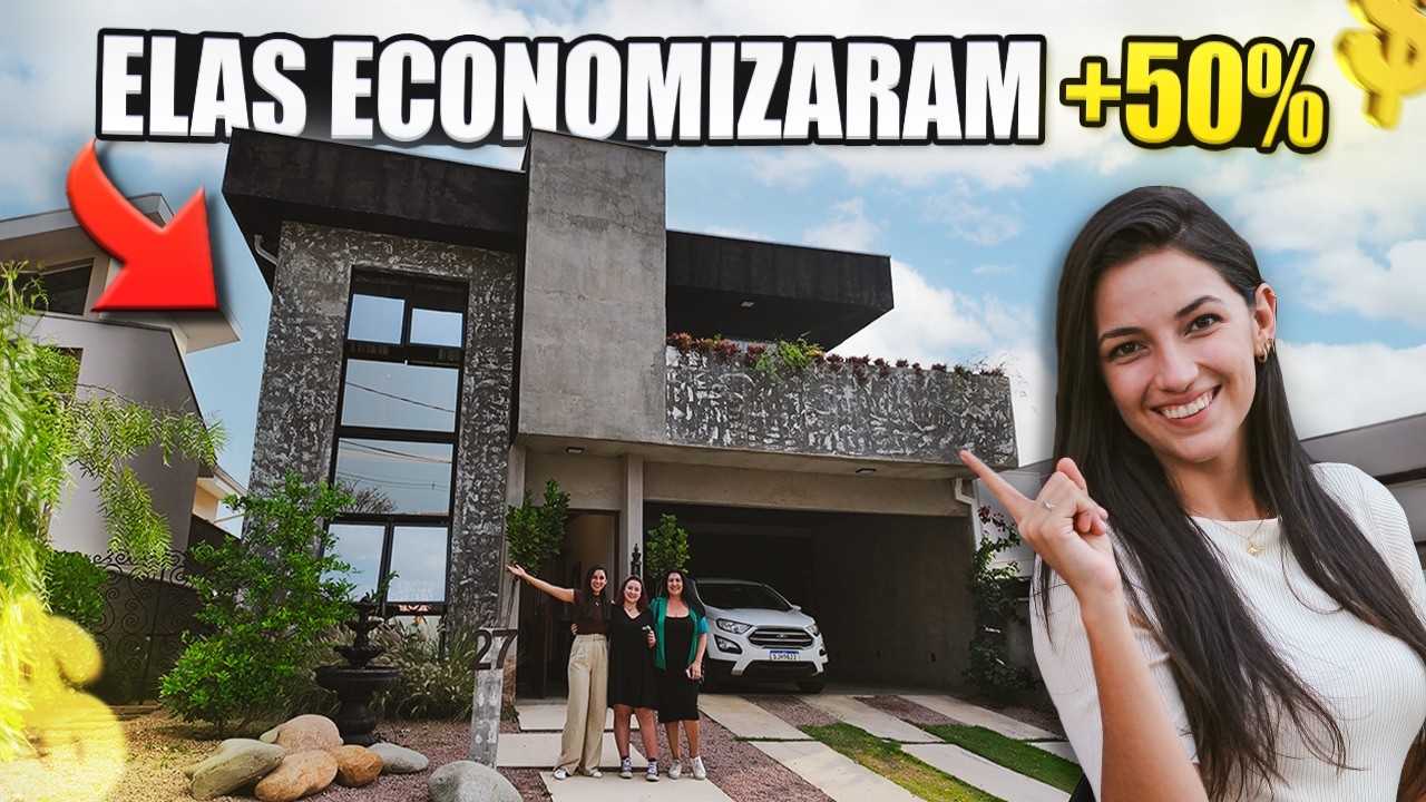 Casa Maravilhosa com Cimento Queimado e Piscina Natural: Veja Como Economizar!