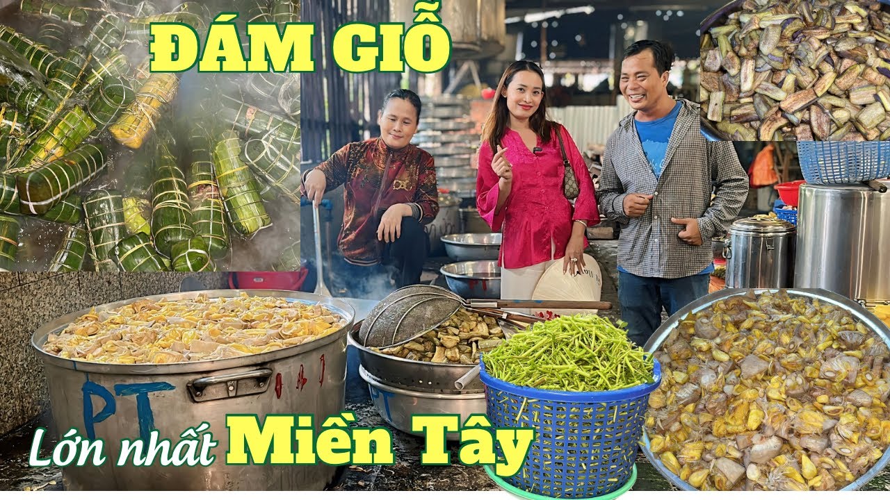 ĐÁM GIỖ Lớn nhất Miền Tây có hàng Ngàn khách đến dự bất ngờ với những nồi bánh tét, nồi cơm khổng lồ