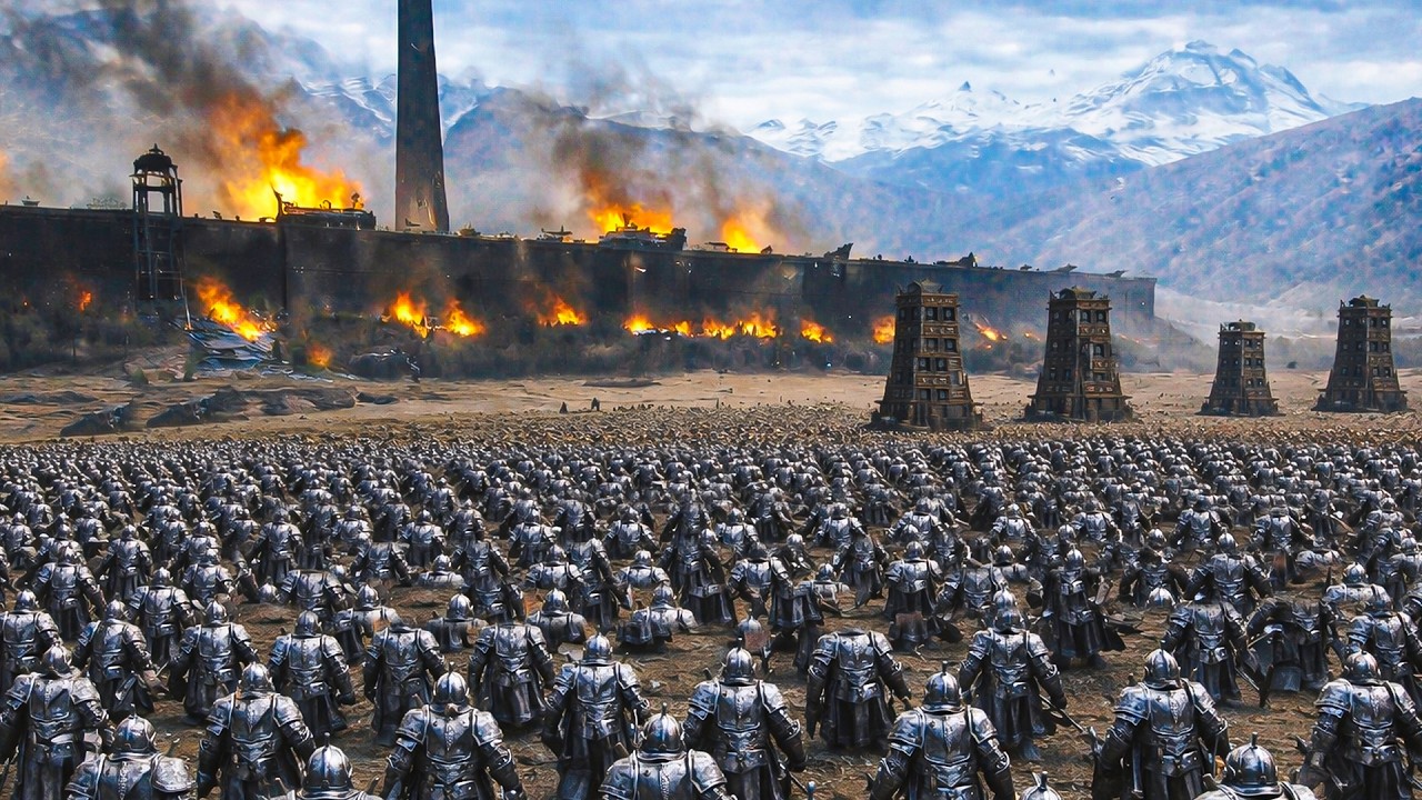 1,500 Dwarves vs 2,500 Mordor Orcs & Troll in Isengard - LOTR | Mount & Blade 2 Bannerlord