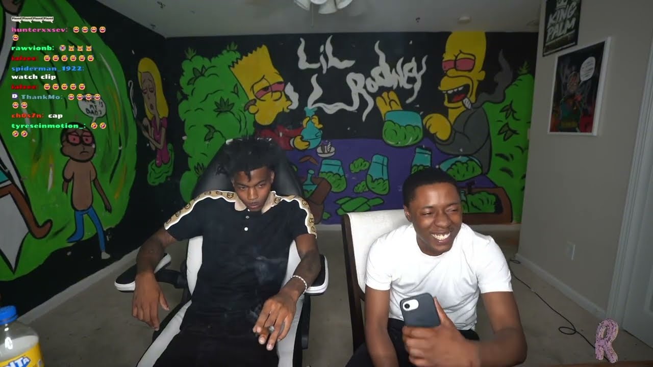 LAZER DIM PULLED UP ON LIL RODNEY SON
