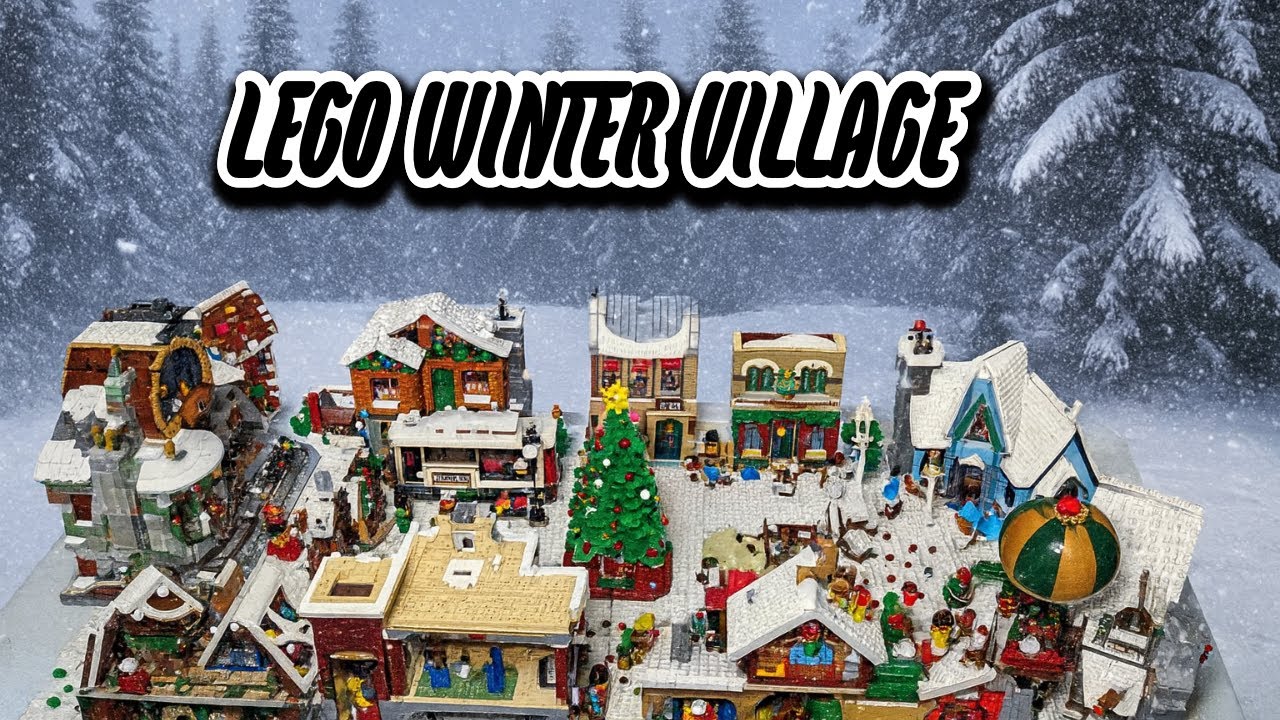 LEGO MOC Winter Village 2025 Episode 2: Placing Art of Chocolate & Snow Decorations! 