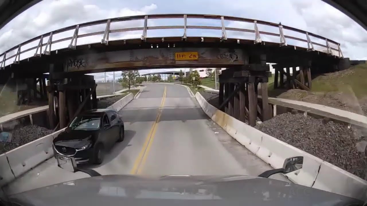 First-Person Overpass Collisions - Compilation