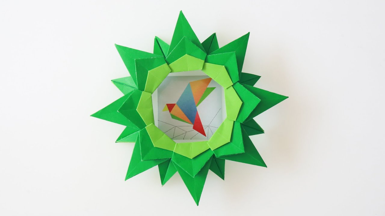 How to fold a super beautiful mandala flower, handmade origami mandala flower!