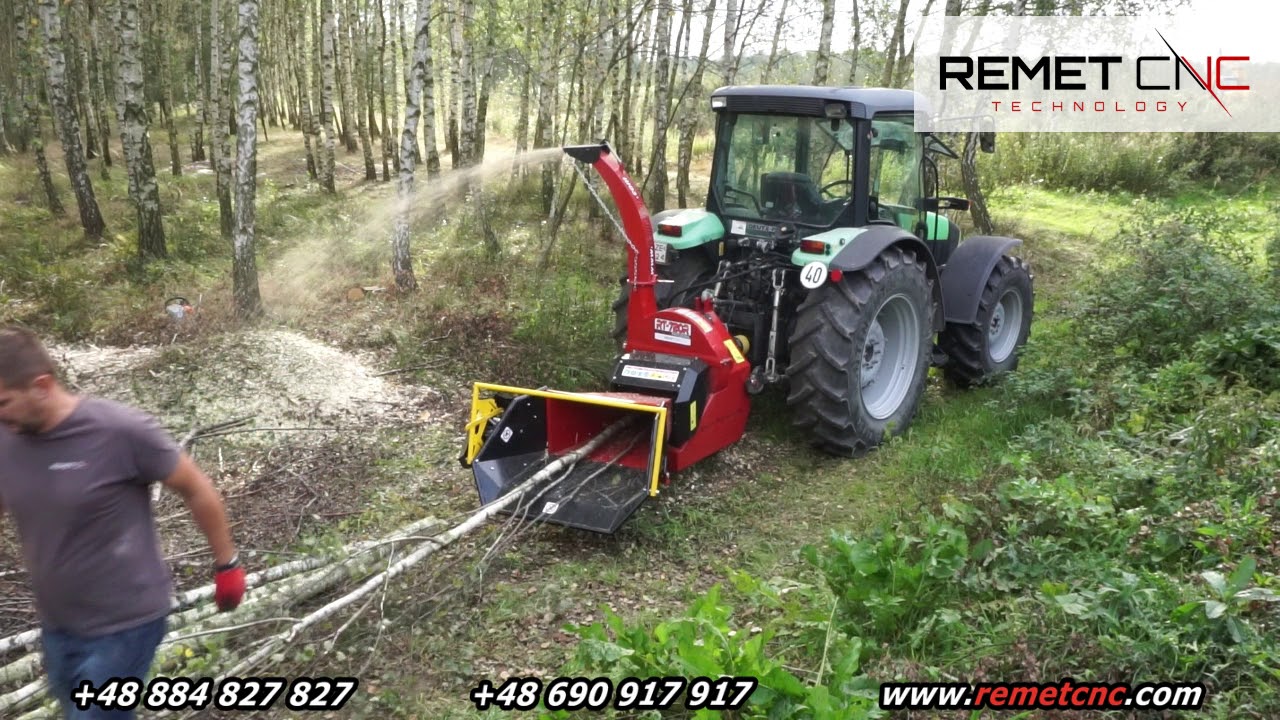 Rębak tarczowy RT-720R z rolkami wciągającymi, średnica rozdrabniania do 17 cm