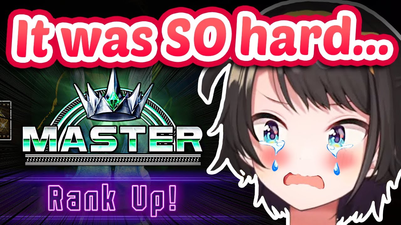 Subaru Reaches Master After 4000+ Matches & Cries (SF6) 【ENG Sub Hololive】