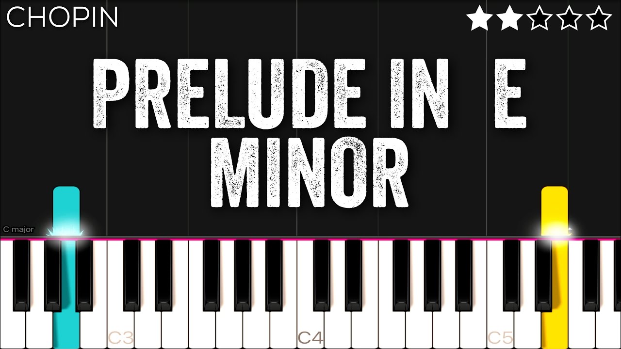 Chopin - Prelude in E Minor (Op. 28 No. 4) | EASY Piano Tutorial