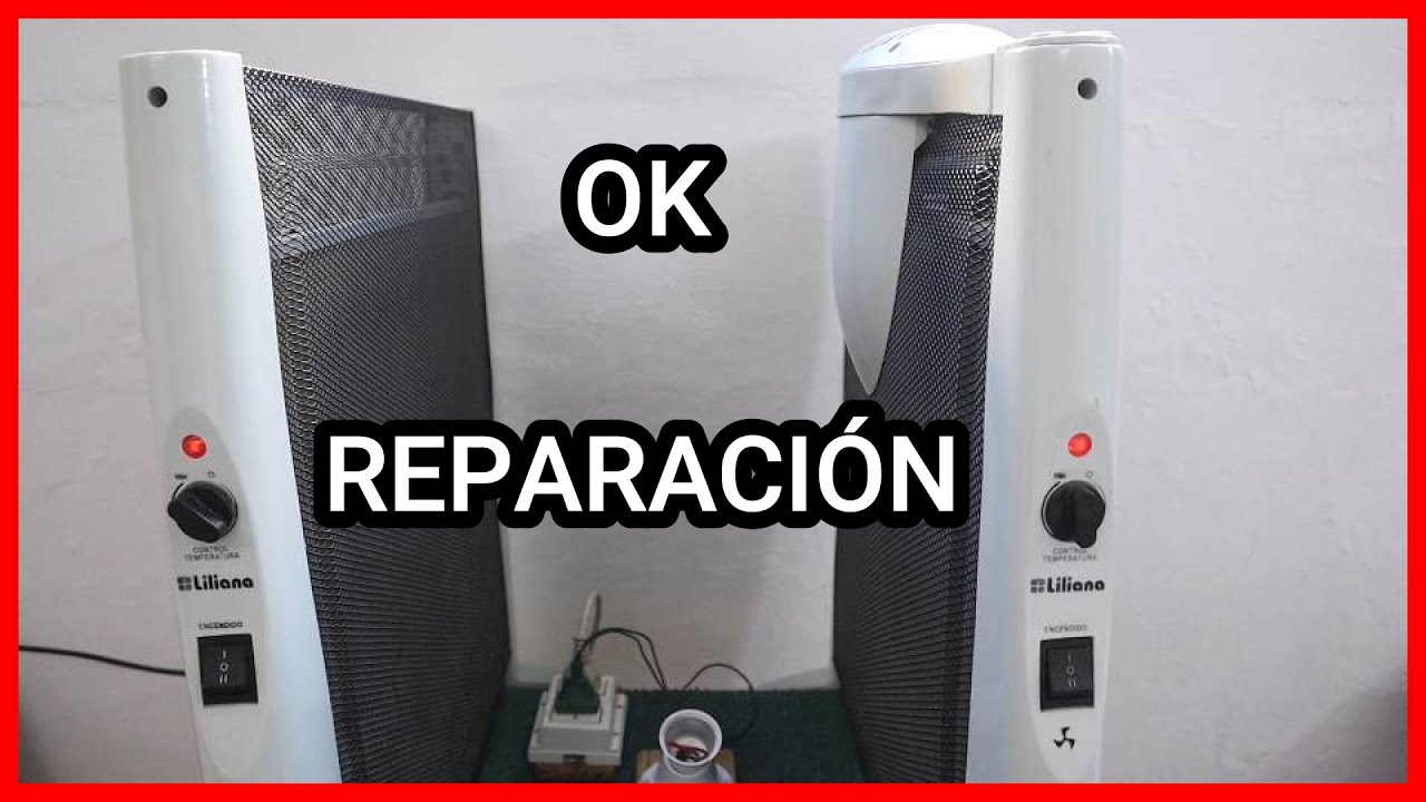 COMO reparar estufa ELECTRICA panel de mica LILIANA