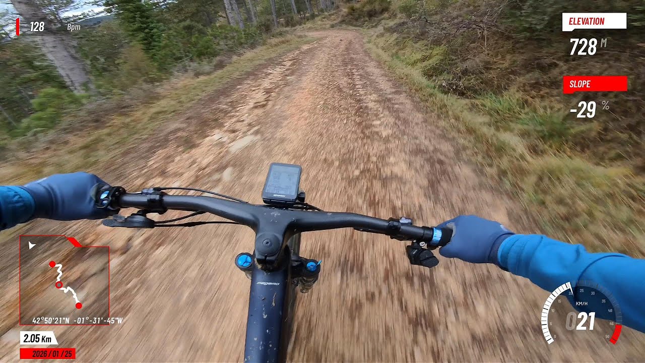 Insta 360 Go 3S. IGPSPORT Binavi - Garmin 1030. MTB Navarra, Spain