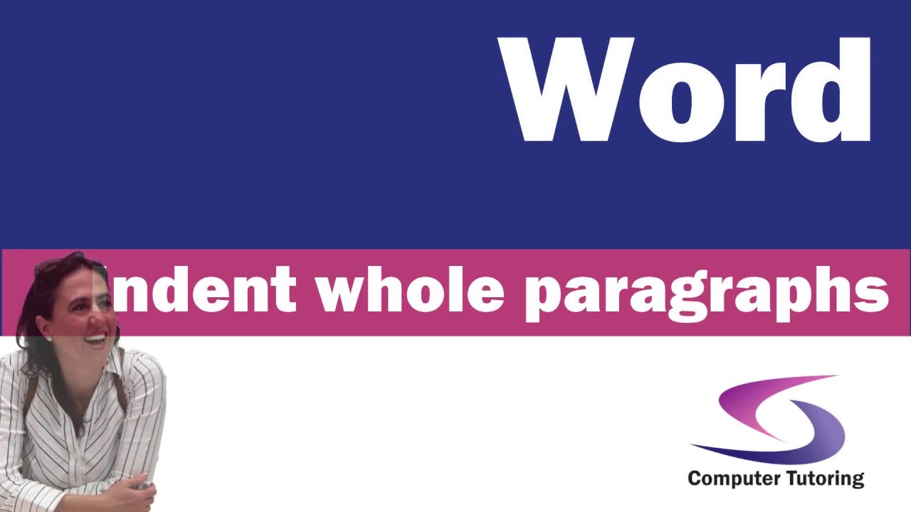 How to indent paragraphs using Microsoft Word?