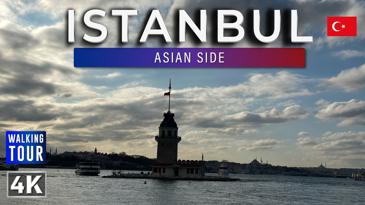 Walking Tour through Istanbul / Asian Side - Turkey 4k 60ps