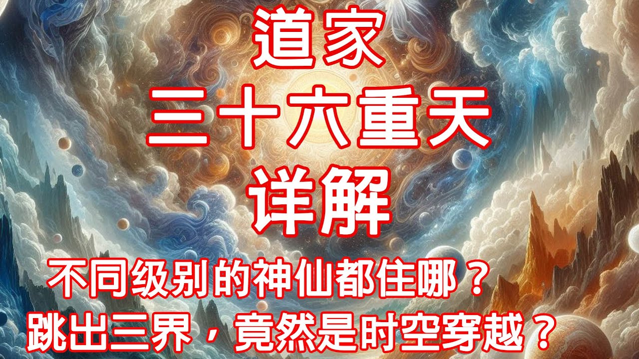 道家的三十六重天詳解：不同級別的神仙都住哪？跳出三界竟然是時空穿越？ 