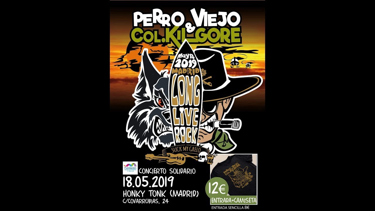 #honkytonk CIERRE de CONCIERTO #Perroviejo #Col.Kilgore