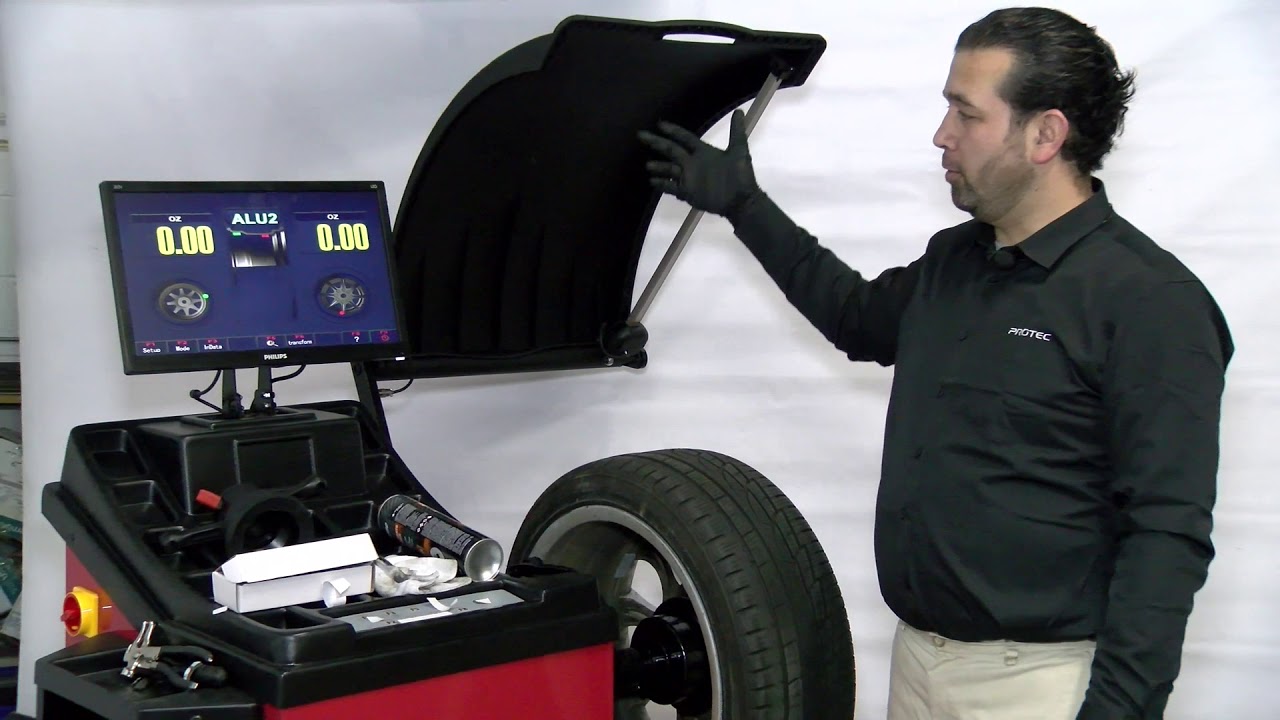 Protec WB-514 Wheel Balancer Product Demonstration