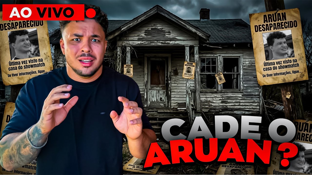 LIVE NA MANSÃO ASSOMBRADA DOS HUNTERS E ARUAN DESAPARECIDO!! 🔴ao vivo🔴