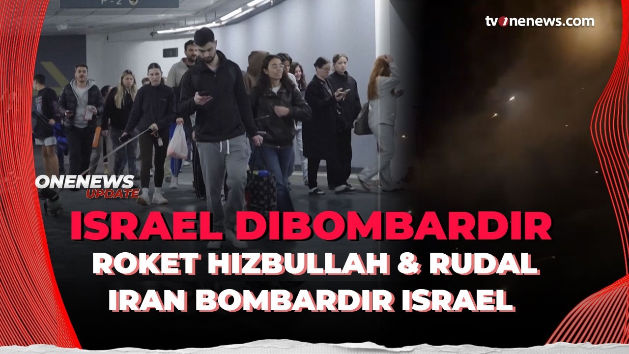 Warga Israel Lari Ketakutan usai Dibombardir Roket Hizbullah & Rudal Iran | OneNews Update