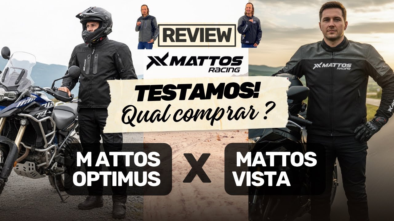 Comparativo Completo: Jaqueta para Motociclista Mattos Optimus vs Mattos Vista (Review Detalhado)