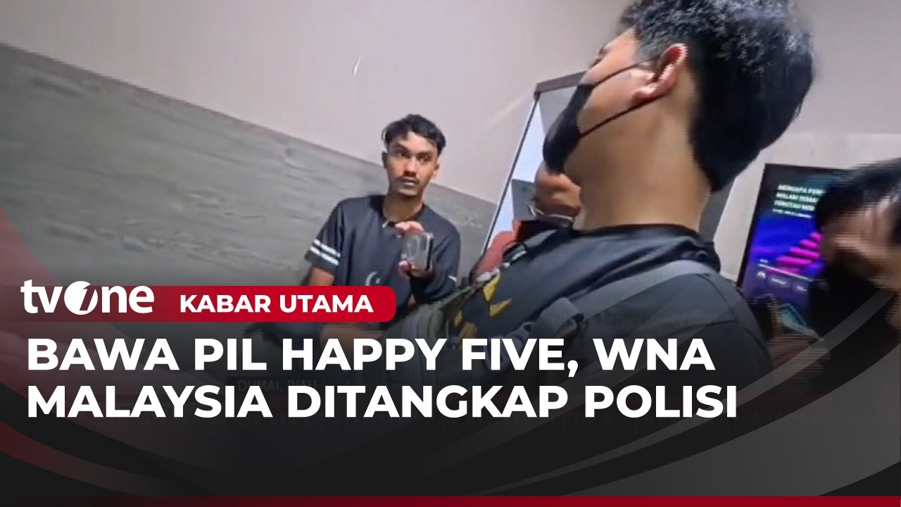 Kurir WN Malaysia Ditangkap di Hotel Dumai, Polisi Sita 99.600 Butir Pil Happy Five | Kabar Utama