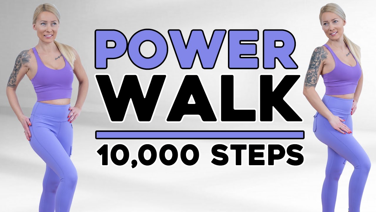 4 Mile Power Walk | At Home Workouts  | 10000 Steps | Walk at Home