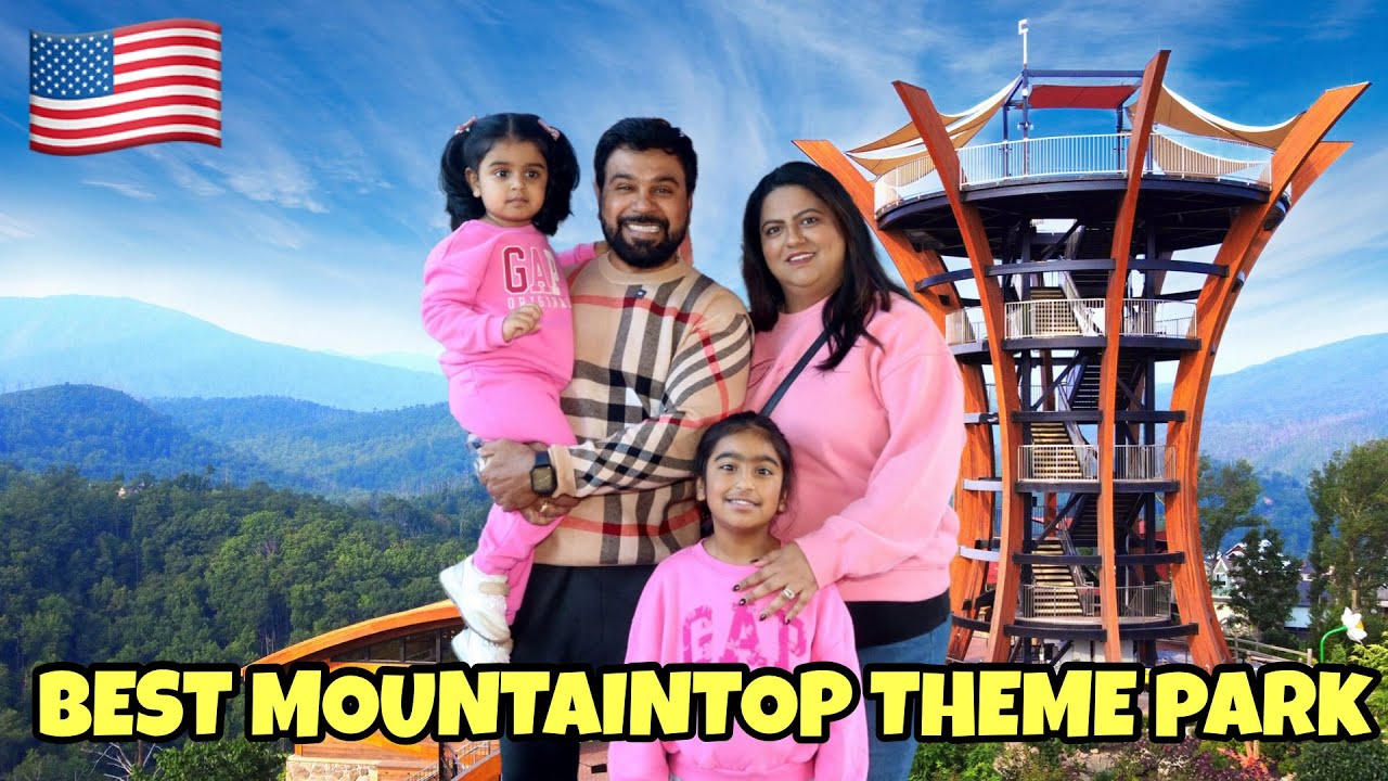 Visted The BEST Mountaintop Theme Park In USA | Breathtaking VIEWS 😍| INDIAN IN AMERICA 🇺🇸