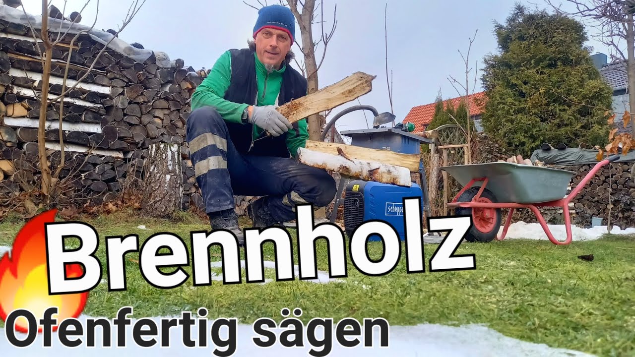 🔥 Brennholz Ofenfertig sägen 🪚 Unabhängig mit Kaminöfen wohnen #selbstversorger #forstwirtschaft