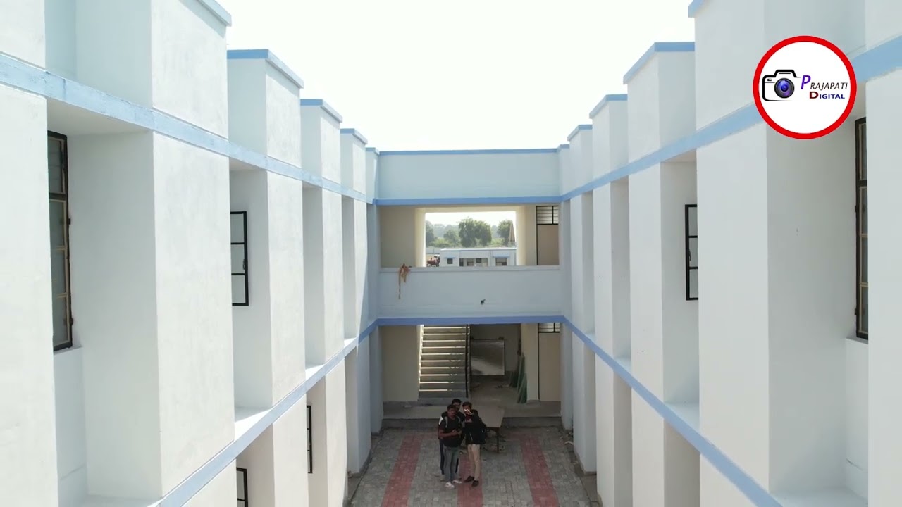 JNV CHHOTAUDEPUR NEW BUILDING  DRONE VIEW