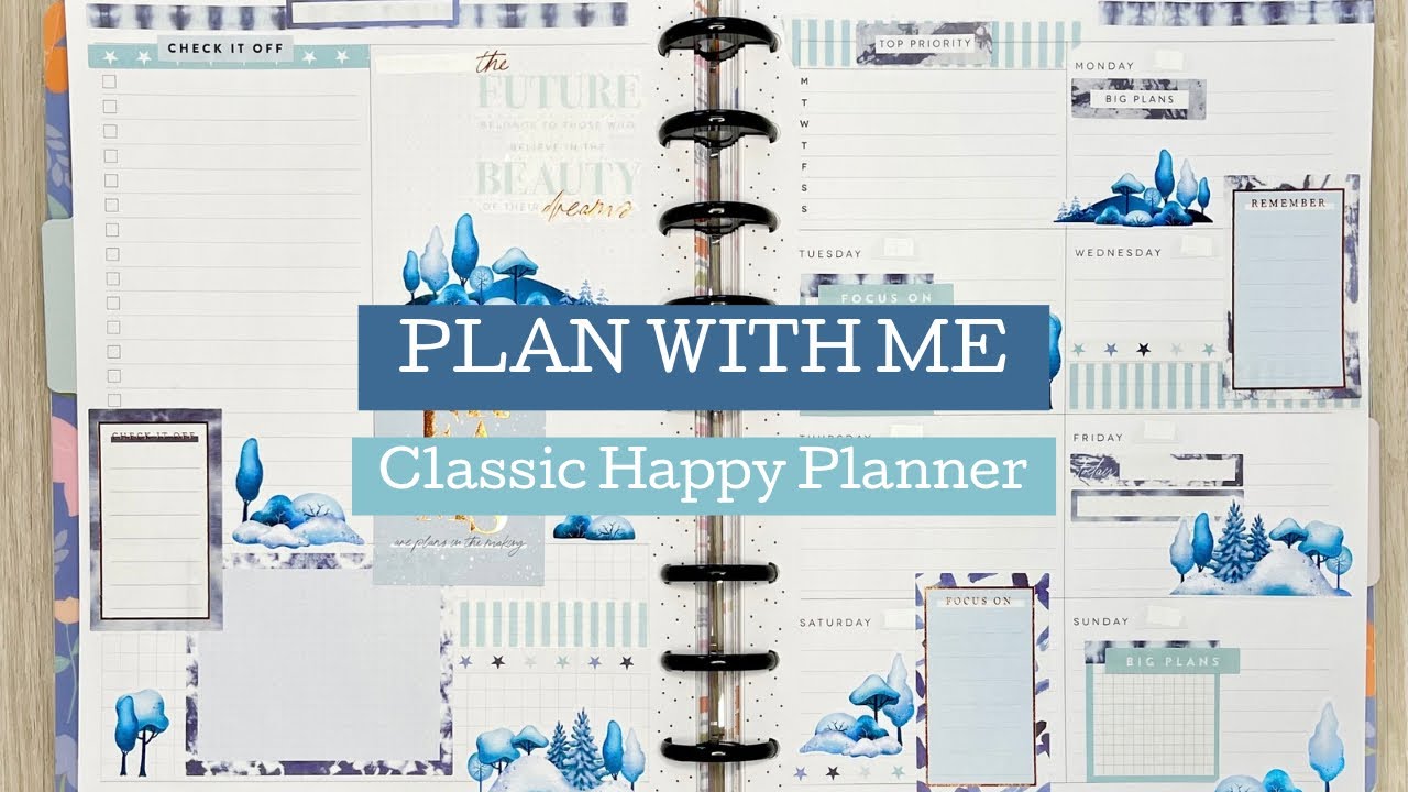 PLAN WITH ME | CLASSIC HAPPY PLANNER 