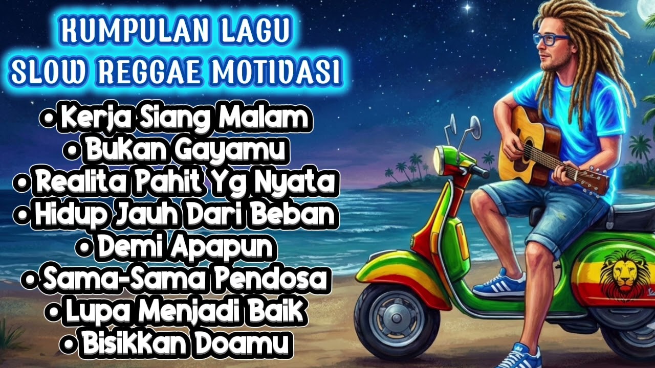 Kumpulan Lagu Slow Reggae Motivasi - Teman Kerja 🌅🌴🎸🎶🌊