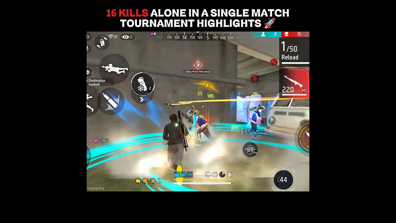 16 Kills Alone In Esports ☠️🔥 Tournament Highlights Free Fire