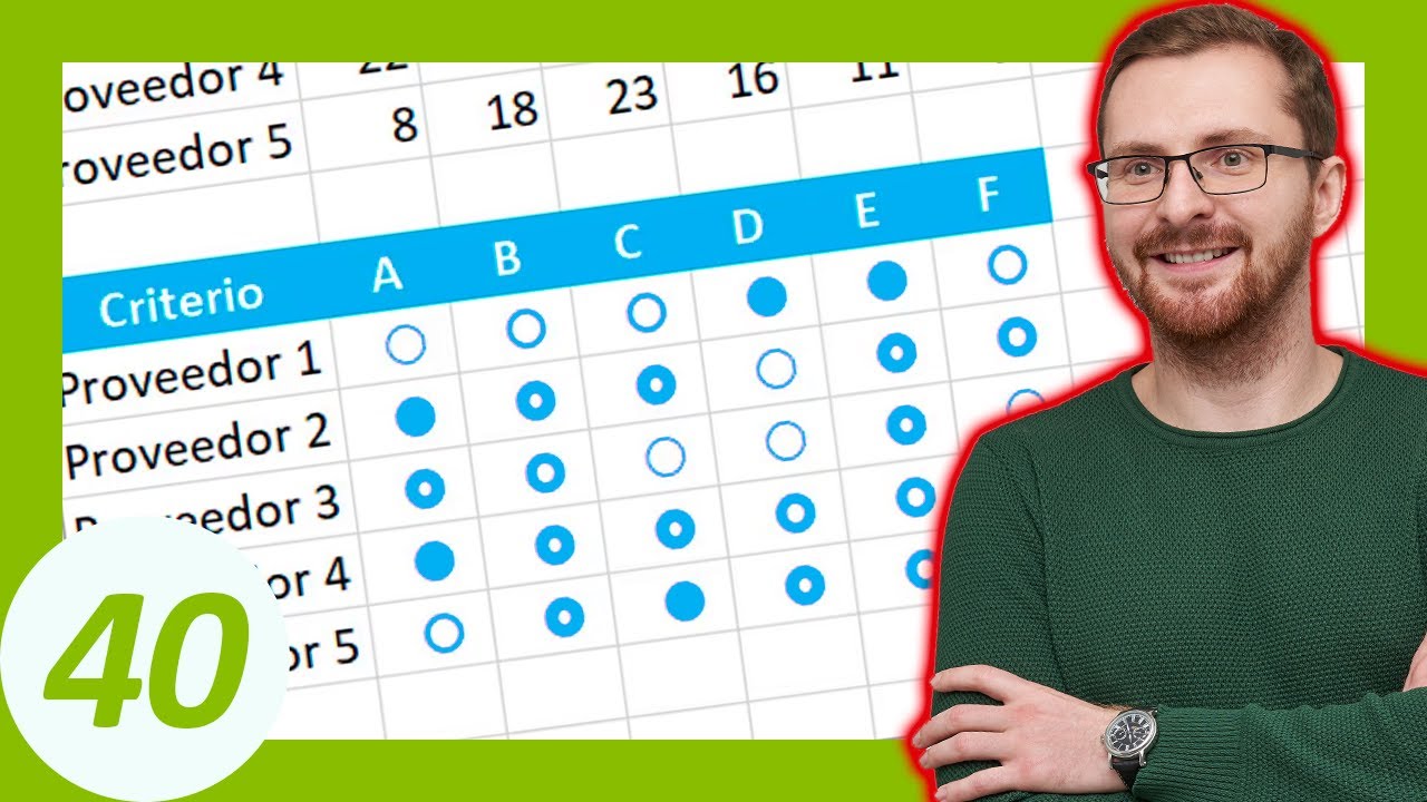 📋 Cómo HACER una TABLA de COMPARACIÓN con SÍMBOLOS | 🟢🛠Taller Excel # 40