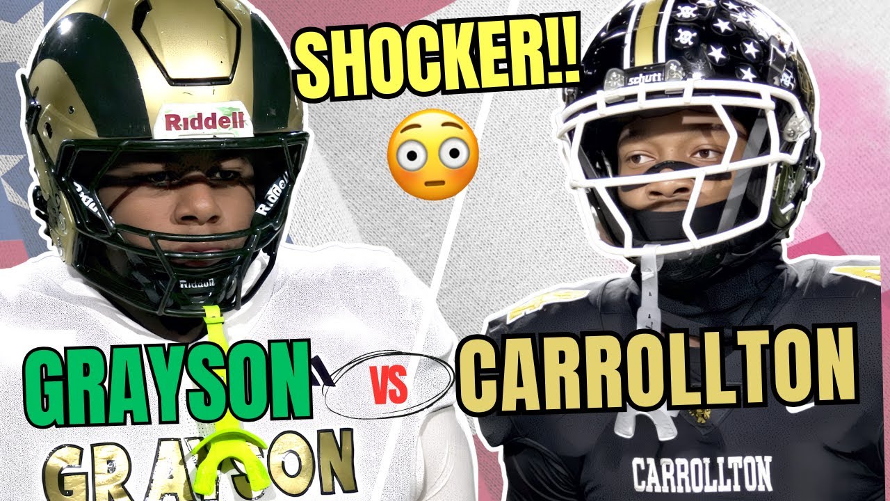 SHOCKER in GEORGIA!! 😱🚨 NATIONAL #1 Grayson vs #11 Carrollton | Revenge Game Turns to Playoff CHAOS🔥