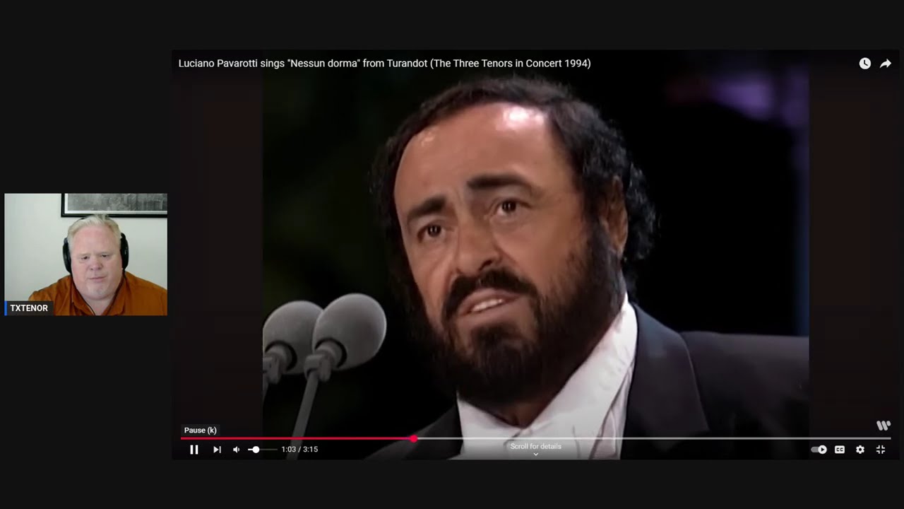 TXTENOR  - reaction to Luciano Pavarotti Nessun Dorma
